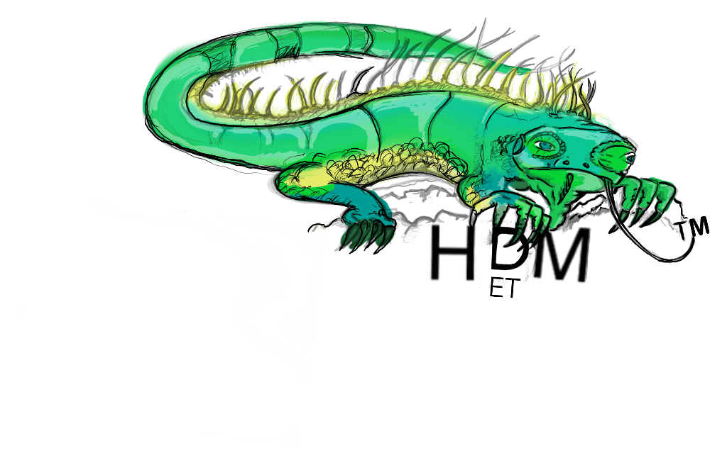 HDM Electrical Technology iguana trademark